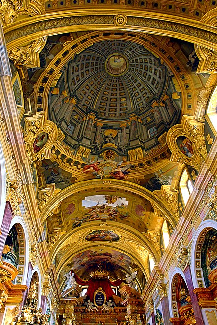 Ceiling frescoes in the Jesuit Church (Jesuitenkirche)