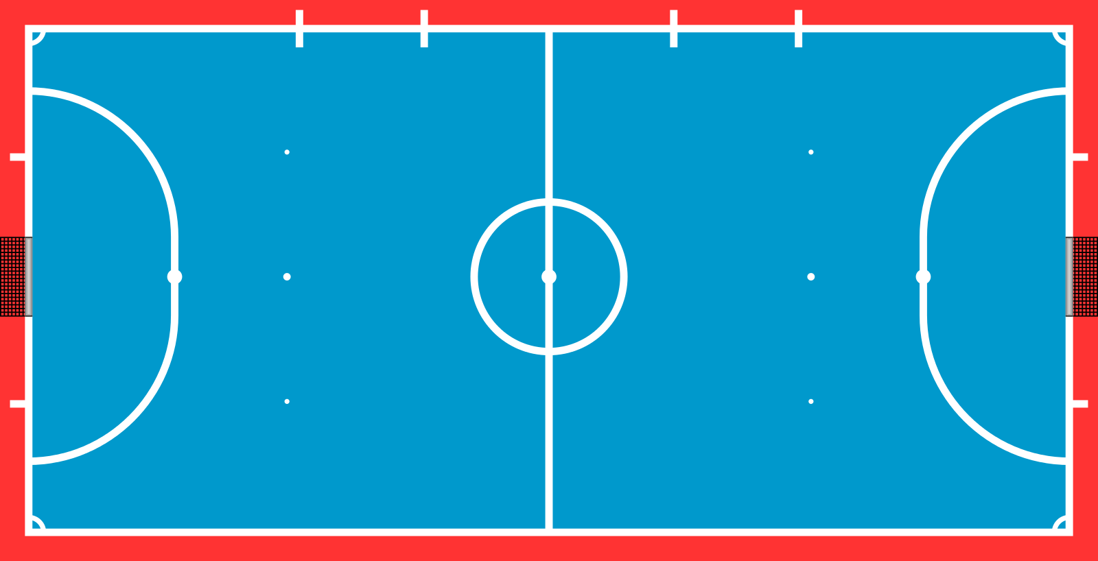 Схема мини футбольного поля