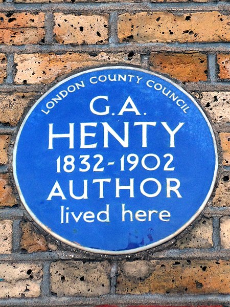 File:G.A. HENTY 1832-1902 AUTHOR lived here.jpg