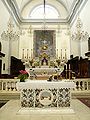 Altare maggiore della Chiesa della Natività, Garlenda, Liguria, Italia