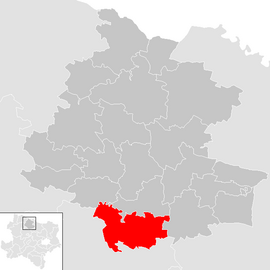 Poloha obce Gars am Kamp v okrese Horn (klikacia mapa)