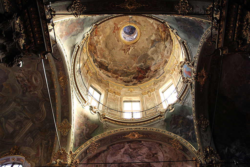 Coupole et fresque en trompe l'oeil de l'église Santa Maria Maddalena de Gênes - Photo de Sailko