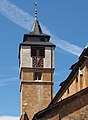 Deutsch: Glockenturm der Bartholomäuskirche in Markgröningen in Baden-Württemberg. English: Tower of the Bartholomäus Church in Markgröningen in the German Federal State Baden-Württemberg.