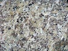 Typical, medium-grain granite variety Strehlener Granit (Poland)