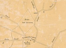 An 1870 map of Grant Road and Tennallytown. Grant Road 1870.jpg