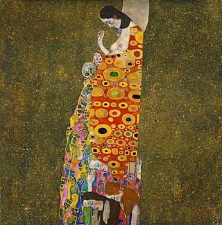 <i>Hope II</i> Painting by Gustav Klimt