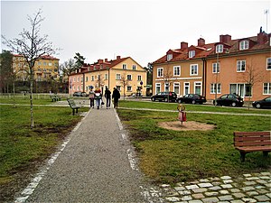 Kvarteret Tänkespråket, norra delen.