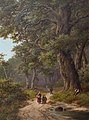 H.P. Koekkoek - A forest scene with children having a chat.jpg
