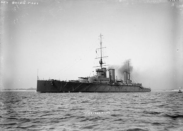 HMS Queen Mary, the last battlecruiser built before World War I