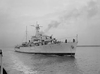 HMS <i>Surprise</i> (K346) 1946 Bay-class anti-aircraft frigate of the Royal Navy