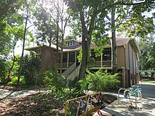 Hamilton State School, Block A and its garden forecourt, from the south-west.jpg