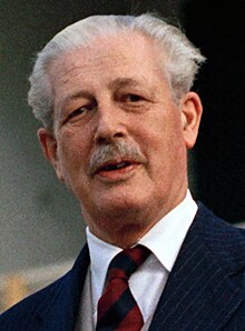 Harold Macmillan, whose Cabinet reshuffle, precipitated by a leak to the press, became known as the "Night of the Long Knives" Harold Macmillan in 1961.jpg