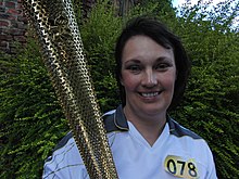 External Awards 2012: Helen Mackenzie who was awarded the honour of being an Olympic Torchbearer partly for her work in the sport of VX HelenMackenzieTorchbearer.jpg