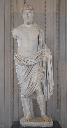 Heroic statue of Lucius Aelius Caesar, Louvre (23654845862).jpg