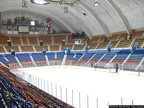Hersheypark Arena in Hershey, home to the Hershey Bears of the American Hockey League from 1936 to 2002