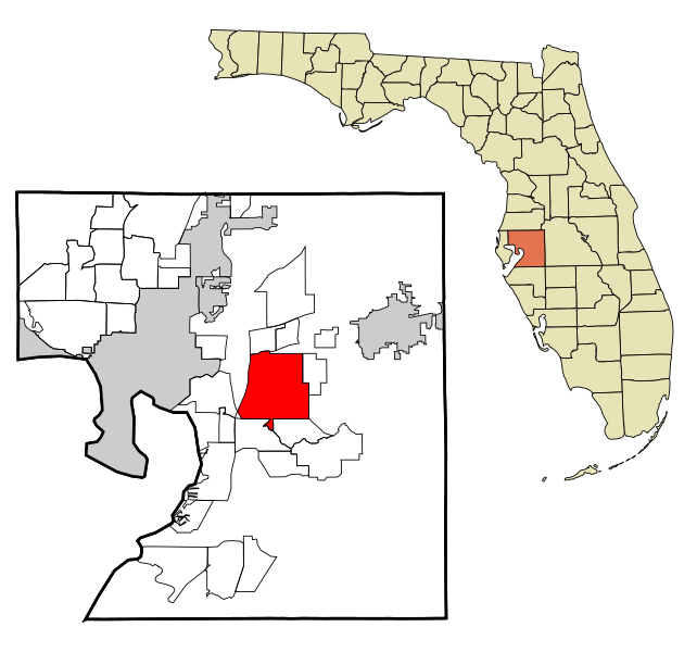 File:Hillsborough County Florida Incorporated and Unincorporated areas Brandon Highlighted.svg