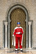 Honor guard at Mausoleum of Mohammed V