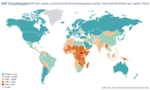 Thumbnail for File:IMF GDP PPP per capita by country (Oct 2022).png