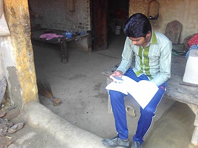 India student studying