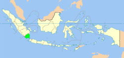 Location of Lampung in Indonesia