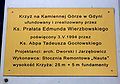 Information board at Cross on Kamienna Góra in Gdynia 1