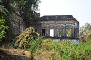 Interiors of ruined Rang Mahal Palace at Mankar in Purba Bardhaman district