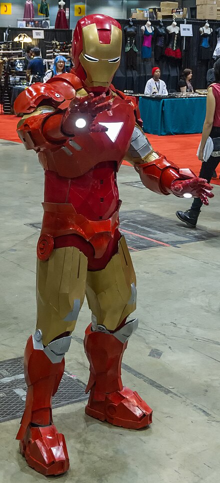 Iron Man suit Mark VI from Iron Man 2 (premiered in 2010)