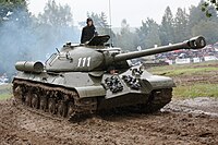 元チェコスロバキア軍のIS-3。現在はレザニー軍事技術博物館の所有車両で、走行可能なように動態保存されている。