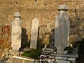 Ottoman tombstones at Isa Bey mosque