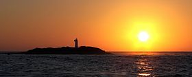 Solnedgang over Licosa Island