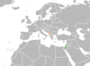 Location map for Israel and Montenegro.