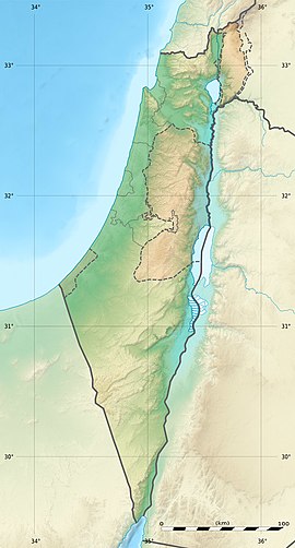 Poloha mesta v Izraeli