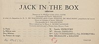 Vignette pour Jack in the Box (ballet)