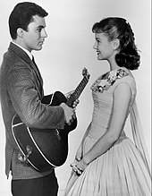 With Shelley Fabares in The Donna Reed Show, 1959 James Darren Shelley Fabares Donna Reed Show 1959.JPG