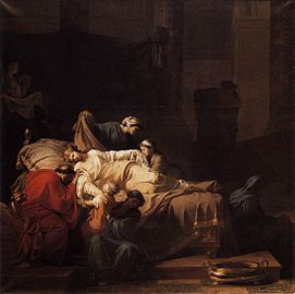 La Mort d'Alceste, ou l'Héroïsme de l'amour conjugal (1785), Paris, musée du Louvre.