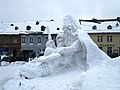 In Jilemnice in Tschechien macht man im Winter solche Schnee-Figuren.