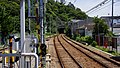 金泽八景方向的双轨距铁路转辙器（2015年7月）