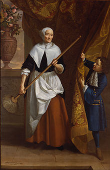 Bridget Holmes was a necessary woman for a series of five monarchs, from Charles I to Mary II and so was one of the longest-serving royal servants. John Riley - Bridget Holmes (1591-1691) - Google Art Project.jpg