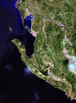 Imagerie satellite de la péninsule de Karaburun