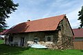 English: Barn in the village of Kajetín, part of the Choustník municipality in Tábor District, Czech Republic. Čeština: Stodola ve vsi Kajetín, součásti obce Choustník v okrese Tábor.