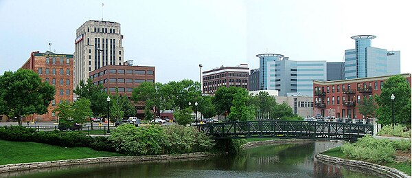 Downtown skyline of Kalamazoo