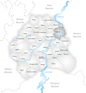 Zemljevid mesta Freiburg (im Üechtland)