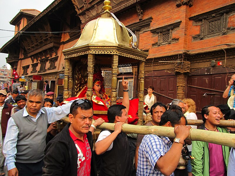 File:Kathmandu Darbar0606 Kumari.JPG