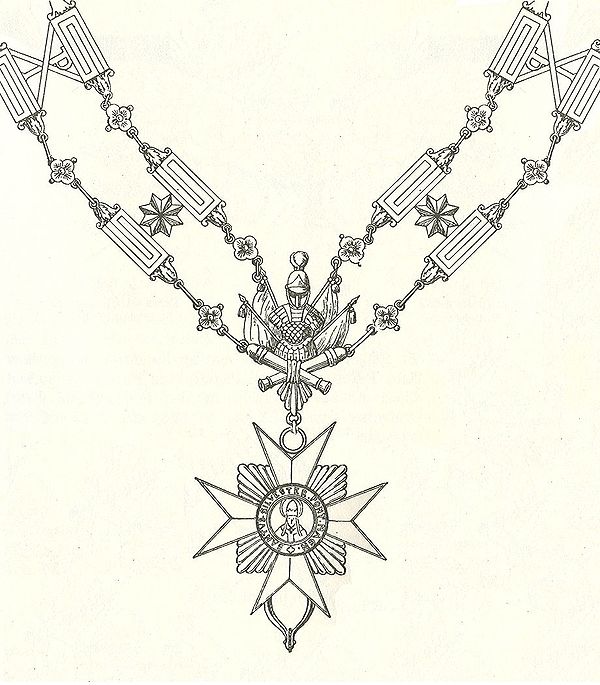 Golden Chain of the Order of Saint Sylvester and the Golden Militia prior to 1905.