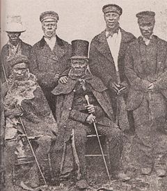 King Moshoeshoe of the Basotho with his ministers.jpg