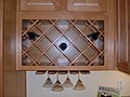 Kitchen integrated wine rack