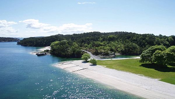 Kollevåg has one of Norway's most attractive beaches where The Lost Weekend festival was held.