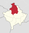 Kosovska Mitrovica in Kosovo (Kosovo independent) .svg