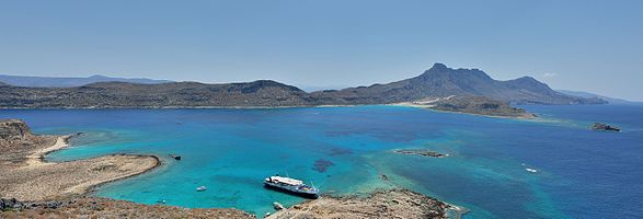 Crete: Peninsula Gramvousa as seen from Imeri Gramvousa