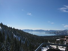 View of Lake Tahoe from Lakeview quad lift